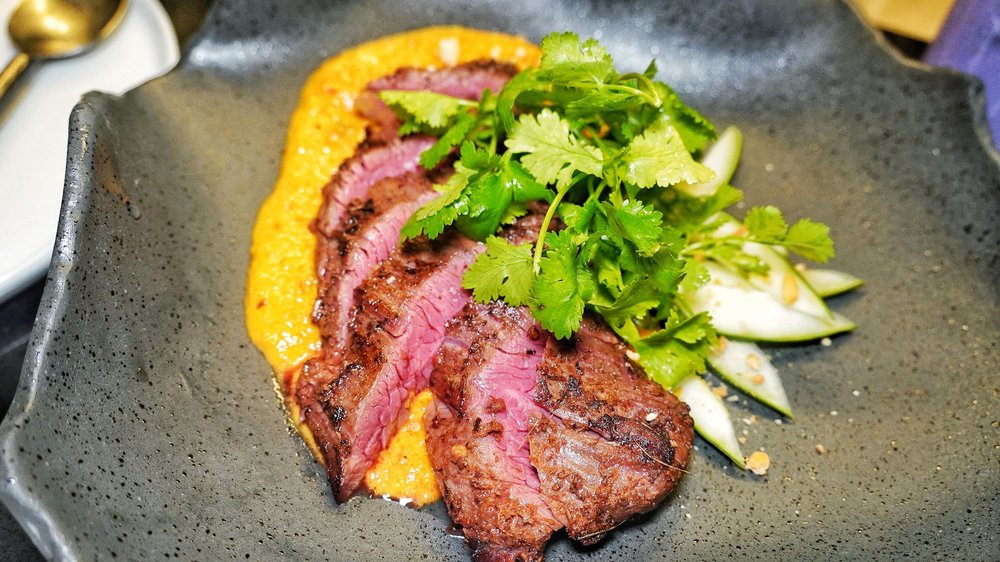 Steak dish at Lampara